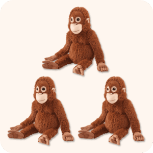 Orangutan Plush 3PCS